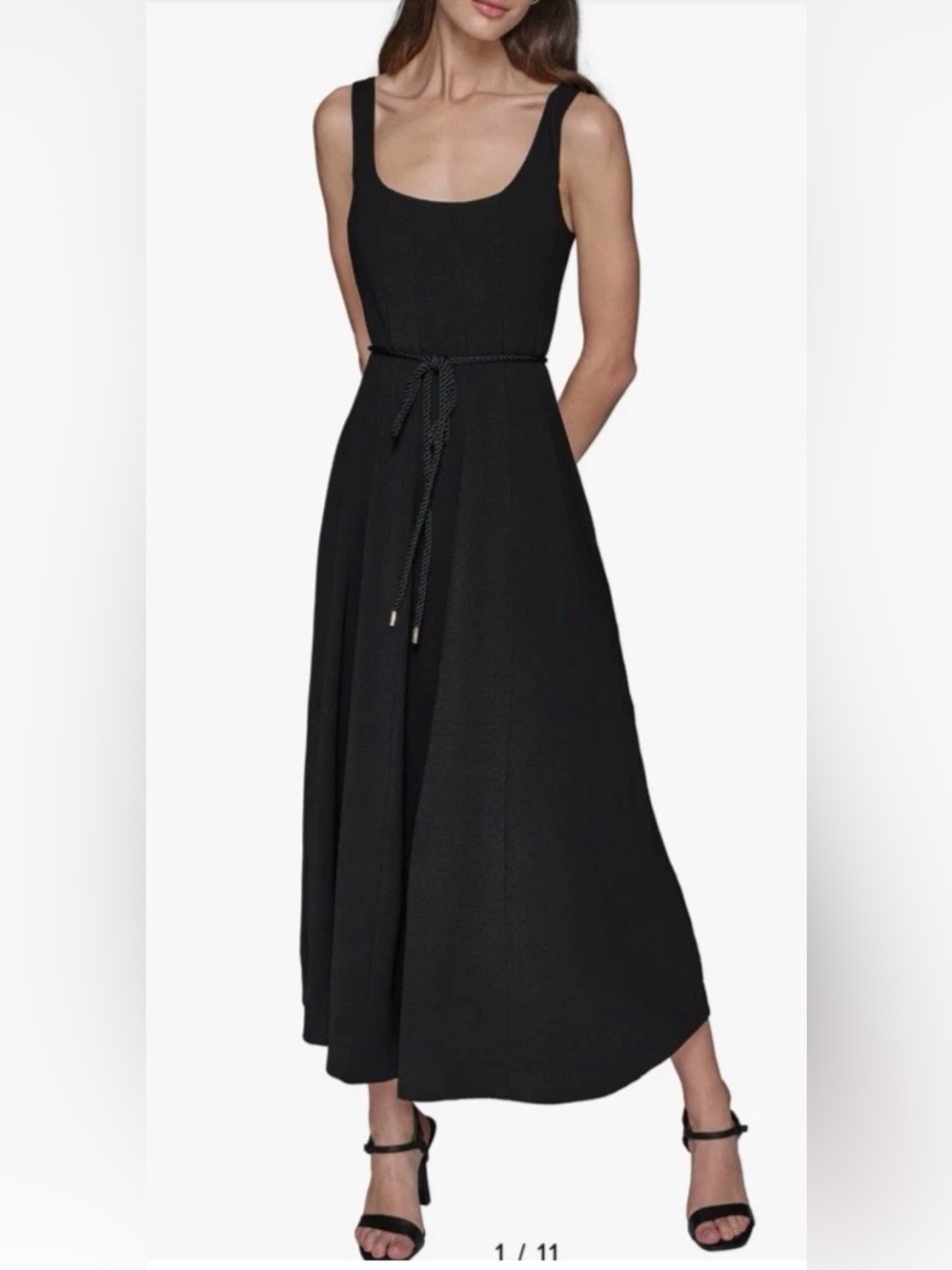 Karl Lagerfeld Vibrant Blue Maxi Dress with Rope Tie STUNNING๐ - Picture 10 of 12